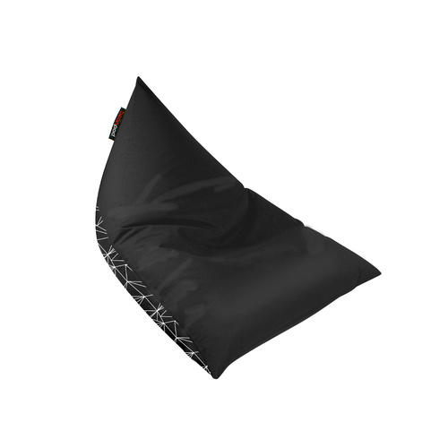 Bean Pod Diablo 120 x 160cm Geometric Pattern Black