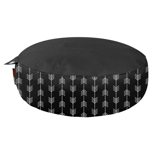 Bean Pod UFO 130 x 20cm Arrows Pattern Black