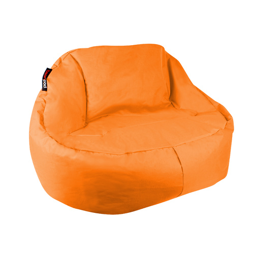 Bean Pod Luxe 120 x 80 x 80cm Orange