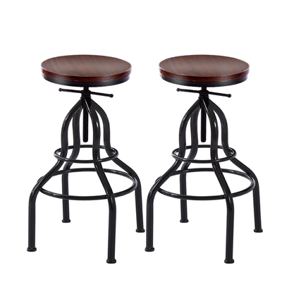 Bar Stool Kitche0n Wooden Leather