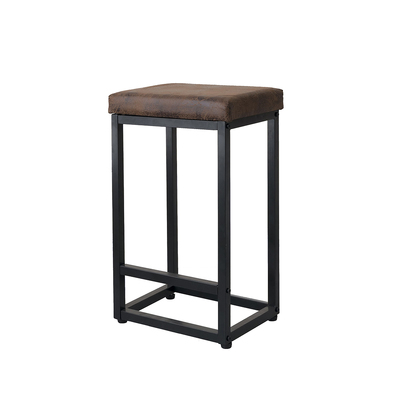 2X Bar Stools PU Leather Metal