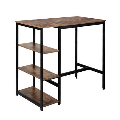 Modern High Bar Table Pub Industrial - High Back Support Classic