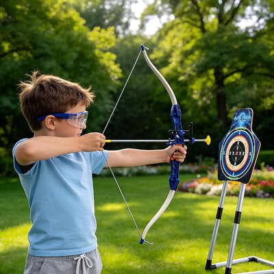 Kids Bow Arrow Archery Set Suction Cup Target | EXTG