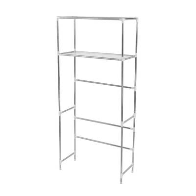 2 Tier Bathroom Laundry Storage Rack Shelf 