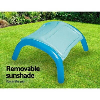 140x140x114cm Inflatable Swimming Pool w/ Canopy 265L