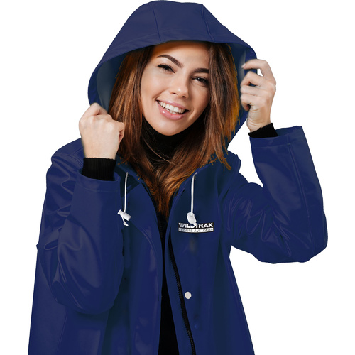 Premium Raincoat Adult Female Navy Blue Large