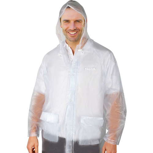 Premium Raincoat Adult Male Transparent Medium