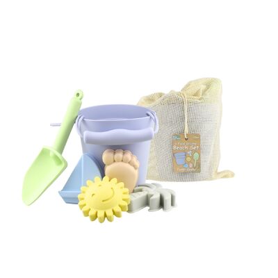 6Pc Silicone Beach Set Pastel Gelato