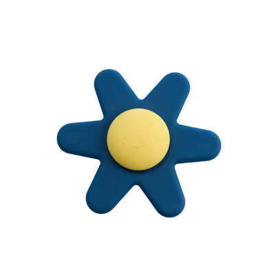 Silicone daisy spinner blue