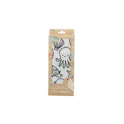Reusable silicone drawing mat-sea animals