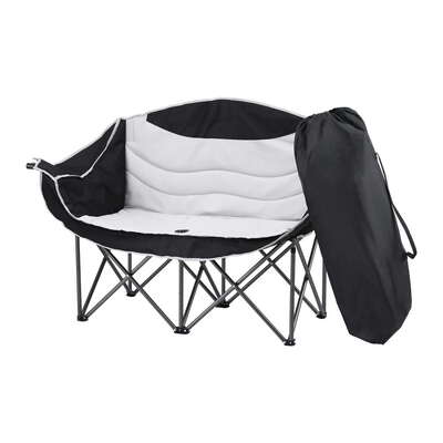  Camping Chair Double Folding Moon Chair Portable Seat 240KG