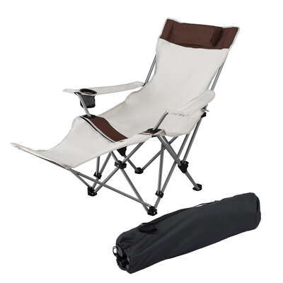 Camping Chair Reclining Adjustable Portable Outdoor Folding Lightweight Seat