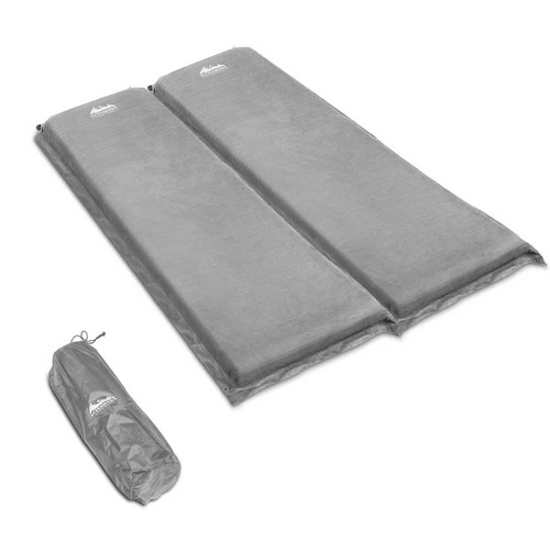 Weisshorn Double Size Self Inflating Mattress - Grey