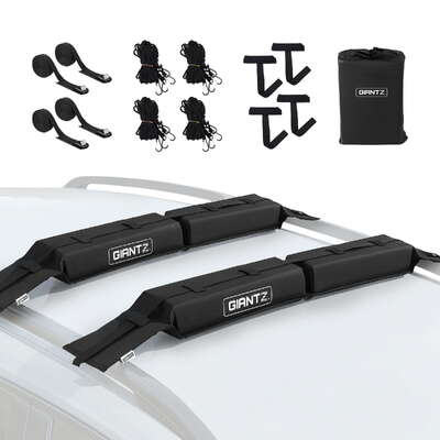 Kayak Roof Rack Soft Pads Universal Cross Bars for Surfboard SUP Canoe 80kg