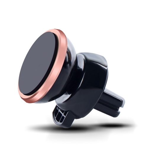 360 Ratation Magnetic Attraction Car Holder For Smart Mobile Phone Gold