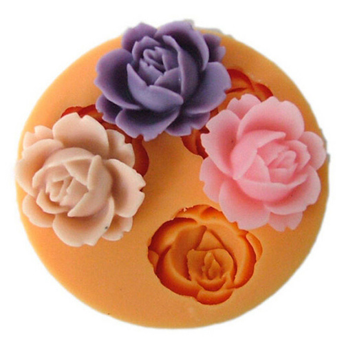3D Flower Silicone Mold Baking Decorating Tool Random Colour