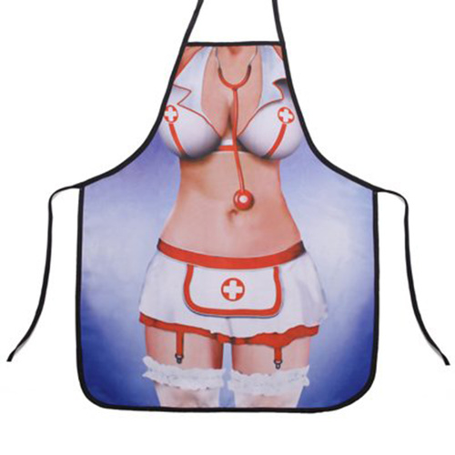 Cartoon Comic Kitchen Cooking Apron (Nurse) Cotton