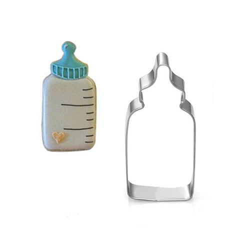 Stainless Steel Baby Milk Pot Bottle Cake Biscuit Cookie Cutter Baking Mold Tool