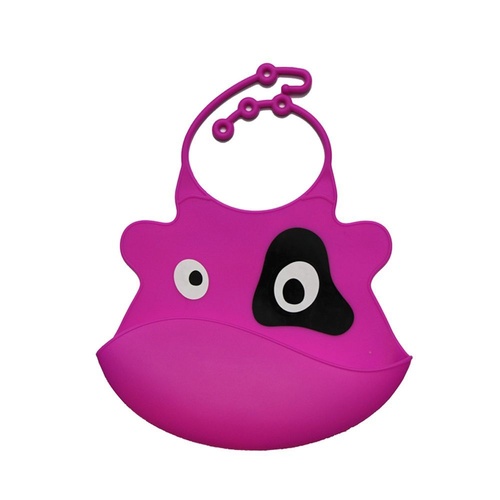 Super Cute & Easy To Clean - Reusable Silicone Baby Bibs - Pink