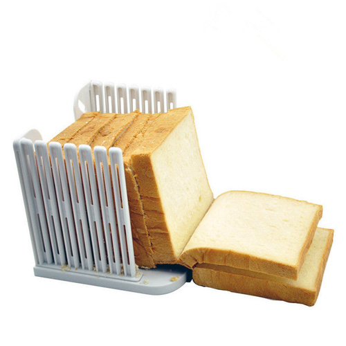 Bread Loaf Toast Sandwich Slicer Cutter Maker Kitchen Guide Slicing Tools White