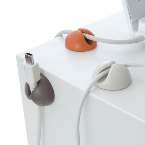 Cable Organiser Drops Cord Management - Muted Mixed Colour