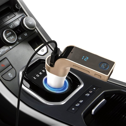 G7 Car Bluetooth FM Trans Wireless Handsfree Car Kit, Music, USB Charger AUX 
