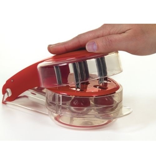 Cherry Olive Pitter stone pit remover deseeder kitchen tool Red