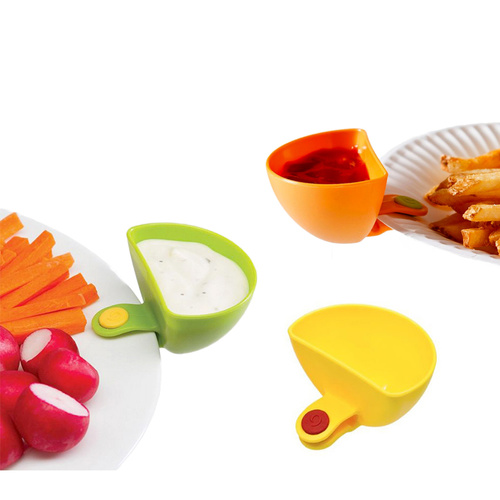 Chip & Dip Cup Clip - Party Set of 3 100% BPA Free Plastic