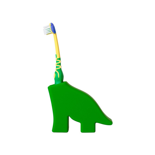 Creative Kids Animal Toothbrush Holder Stand - Cute Dinosaur Shape Green