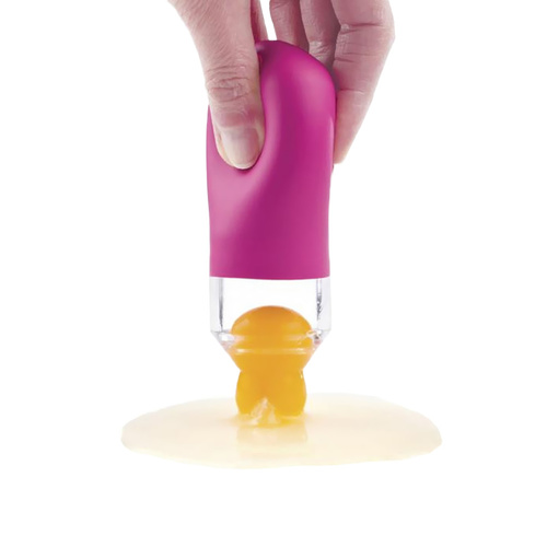 Silicone Sucker Egg Yolk Separator Pink