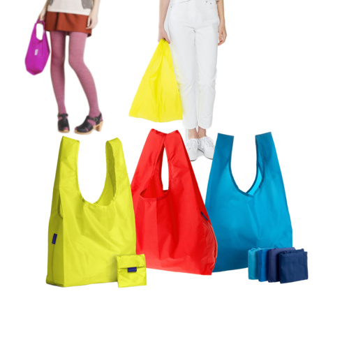 Set of 3 Reusable Eco-Friendly Shopping Bags Random Colours