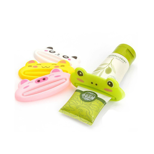 Cute Bathroom Toothpaste Tube Squeezer Green 100% BPA Free Plastic