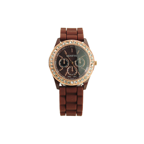 POP LuX - Silicone Quartz Gel Watch Black