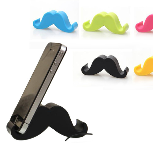 Universal iPhone Android & Tablet Hipster Moustache Mount Black