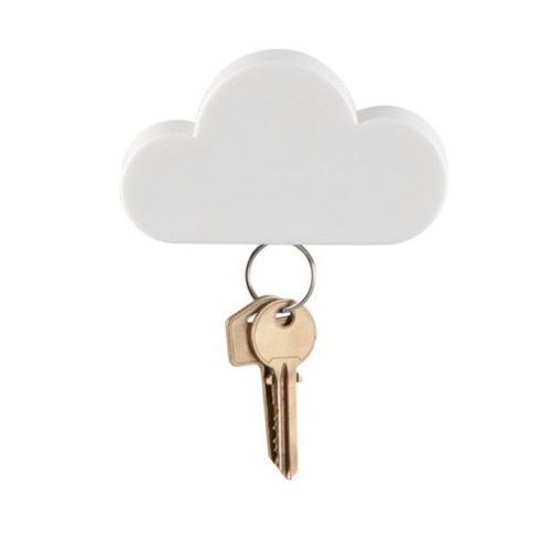 The Magnetic Cloud Key Hook Storage Safe Place Holder White BPA Free ABS