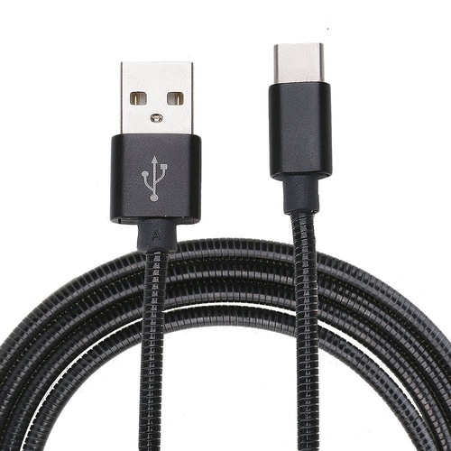 1m USB Type C Data Sync Cable Type C Samsung Apple Macbook Pixel Nexus Black