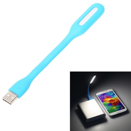 1.2W USB Flexible Lamp Mini Portable High Bright LED Light for PC Laptop Blue 