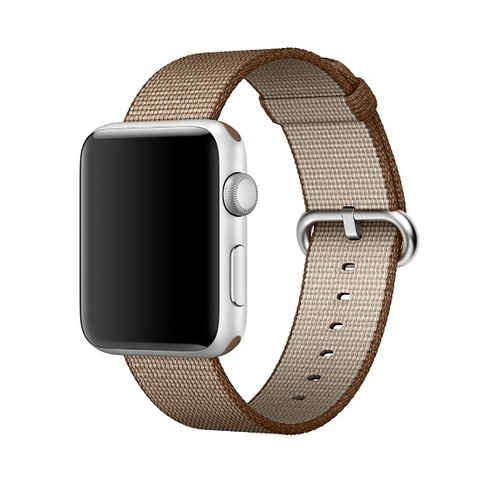 Apple Watch Strap Replacement Handmade 42mm Coffe Woven Nylon Band