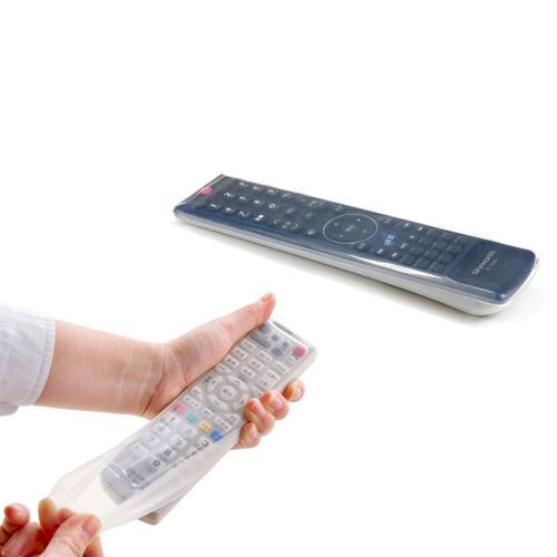 Pack of 2 x Silicone Remote Control Water & Food Protectors tRANSPARENT