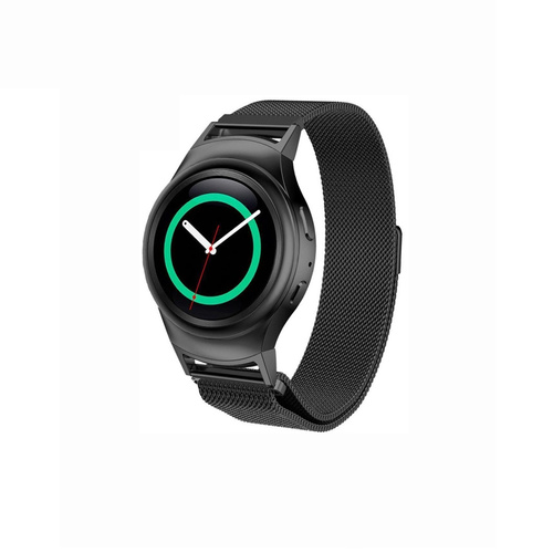 Samsung Gear S2 Milanese Magnetic Loop Stainless Steel Watch Strap Black