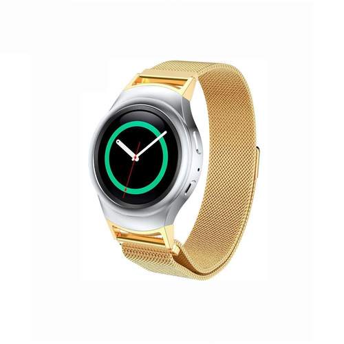 Samsung Gear S2 Milanese Magnetic Loop Stainless Steel Watch Strap Gold