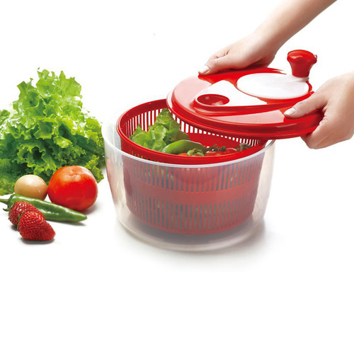 Ezy-Az Vegetable Lettuce Salad Washer & Spinner Blue/Green/Red BPA Free Plastic