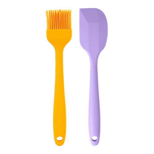 2 piece Sugar-Craft Silicone Brush & Spatula Set