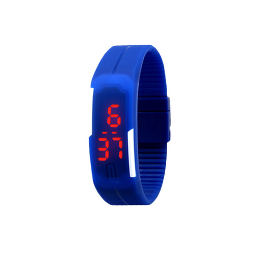 Sporty Silicone - LED Gel Watch Blue