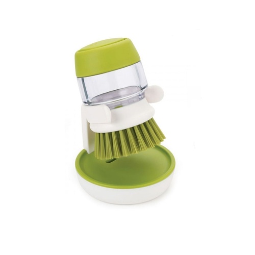 Pot Brush Soap Dispensing Palm Washing Nylon Bristles Automatic Liquid Cleaner  