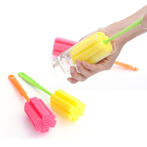 Set of 2 Sponge Wine Glass n' Bottle Brush Random Colour 