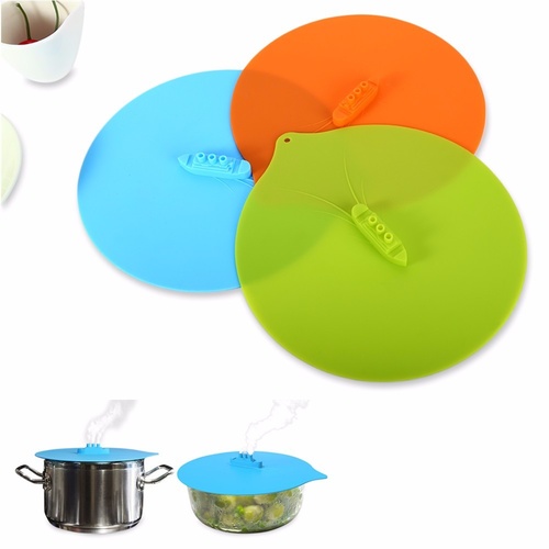 Steam Ship Pot - Lid Blue/Green/Orange 100% Food Grade Silicone