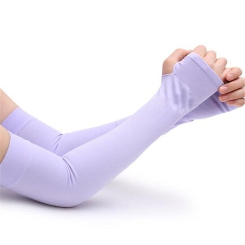 Purple Sun Protection Arm Cooling Sleeve-1 Pair