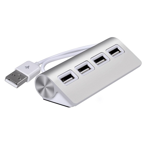 4 Port Alum USB 2.0 Hub 30cm cable iMac MacBook Pro MacBook Air Mac Mini 