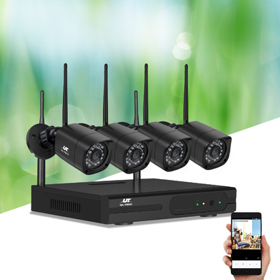 Home Outdoor WIFI 4 Square Wireless Security Cameras Kit 1TB